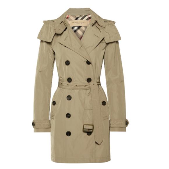 Burberry Brit Balmoral Packaway Hooded Shell Trench Coat in Natural Lyst (SZ 2) - Picture 10 of 16